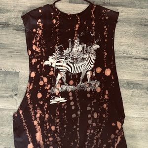 Animal Print Acid Dye Tee